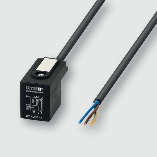 Protection and suppression techn|Valve connector|With cable|Design B DIN