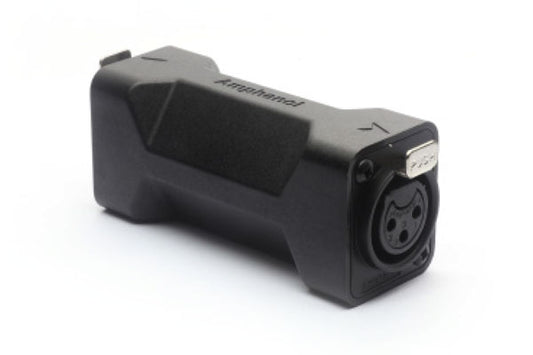 AC3F3FDW 3 Pole XLR FemaleTo Female Blank D Shell In-line Adapter, Pre-wired, Black Finish