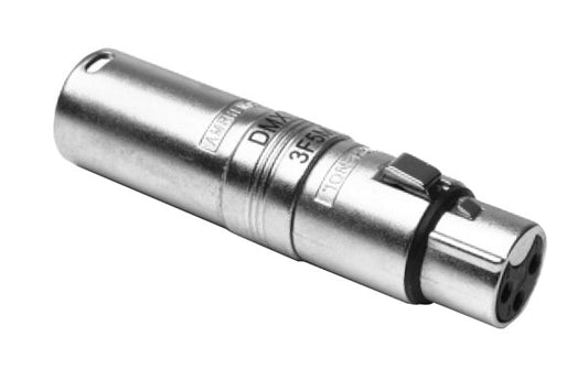 AC3F5MW 5 Pole XLRMetal Shell In Line Adapter,MaleToMale, Pre-wired, Nickel Finish. Comparable part no: NA3F5M