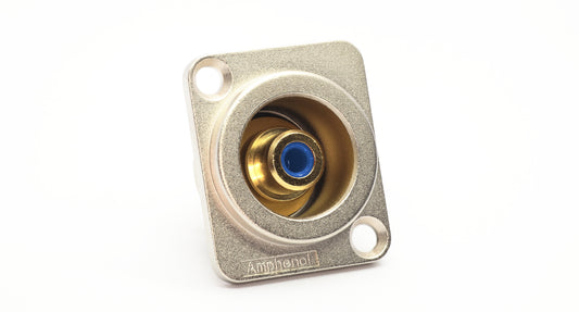 ACJD-BLURCA DType ChassisMount, Female, Gold Plated Contacts, Blue Insulation. Comparable part no: NF2D-6