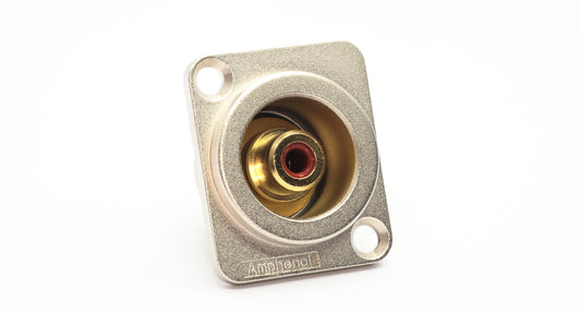 ACJD-REDRCA DType ChassisMount, Female, Gold Plated Contacts, Red Insulation. Comparable part no: NF2D-2