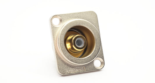 ACJD-WHTRCA DType ChassisMount, Female, Gold Plated Contacts, White Insulation. Comparable part no: NF2D-9