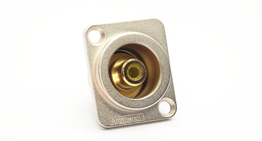 ACJD-YELRCA DType ChassisMount, Female, Gold Plated Contacts, Yellow Insulation. Comparable part no: NF2D-4