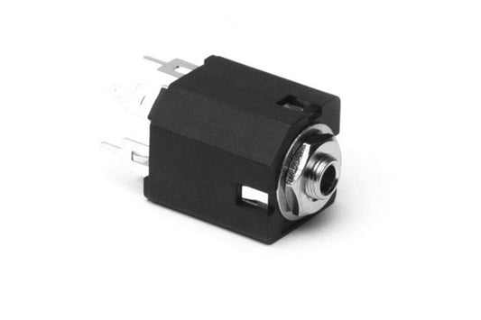 ACJM-MV35-2 3.5mm Single Vertical PCB Phone Jack,Mono (2 Channels),Metal Bore,Metal Nut,MetalThread