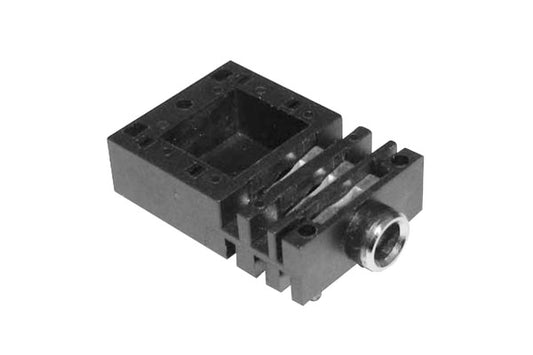 ACJM-NH35 1/4" Single Horizontal PCB Phone Jack,Mono,Metal Bore, Without Nut,Threadless