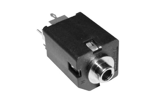 ACJM-NV35-2 3.5mm Single Vertical PCB Phone Jack,Mono (2 Channels),Metal Bore, Without Nut,Threadless