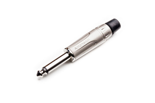 ACPM-KN-AU 1/4"Mono Straight Plug,Musician Range II,  Gold Plated Contacts, Nickel Finish