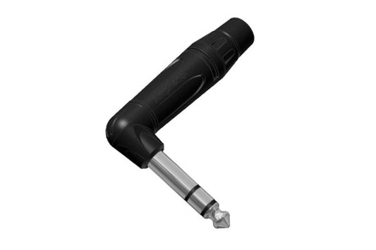 ACPS-TB-AU 1/4" Right Angle Audio Phone Plug, Stereo, Gold Plated Contacts,Musician Range, Nickel Finish