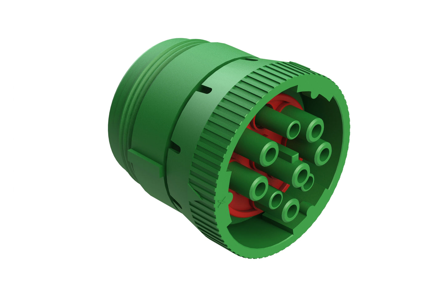 AHD16-9-1939S8R 9 Position Plug with Reduced Rear Seal, Female Connector with Threaded Rear, J1939