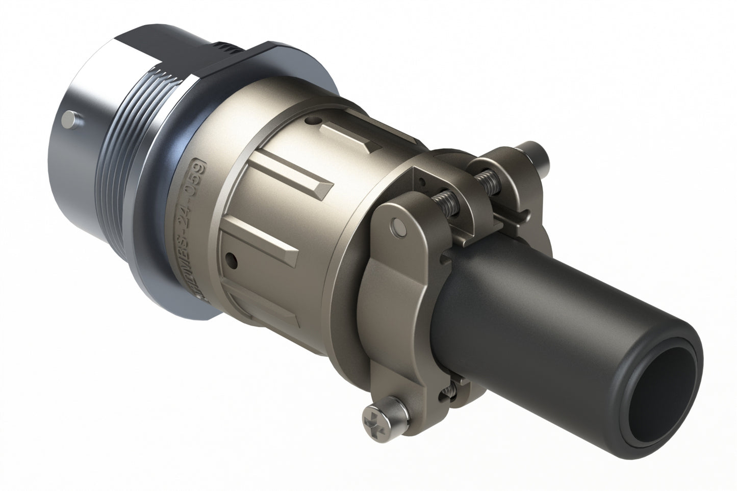 AHDBM04-24-91PR-059 9 Position ISOBUS Receptacle Kit, Pin, Shell Size 24, Reduced Seal, Wide Thread Adapter (WTA), Cable Clamp Backshell, Break-Away. HDB34-24-91PE-059