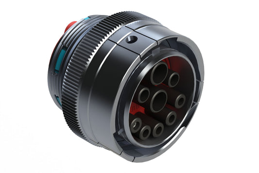 AHDBM06-24-91SR 9 Position ISOBUS Plug, Socket, Shell Size 24, Reduced Seal, Wide Thread Adapter (WTA), Break-Away. HDB36-24-91SE