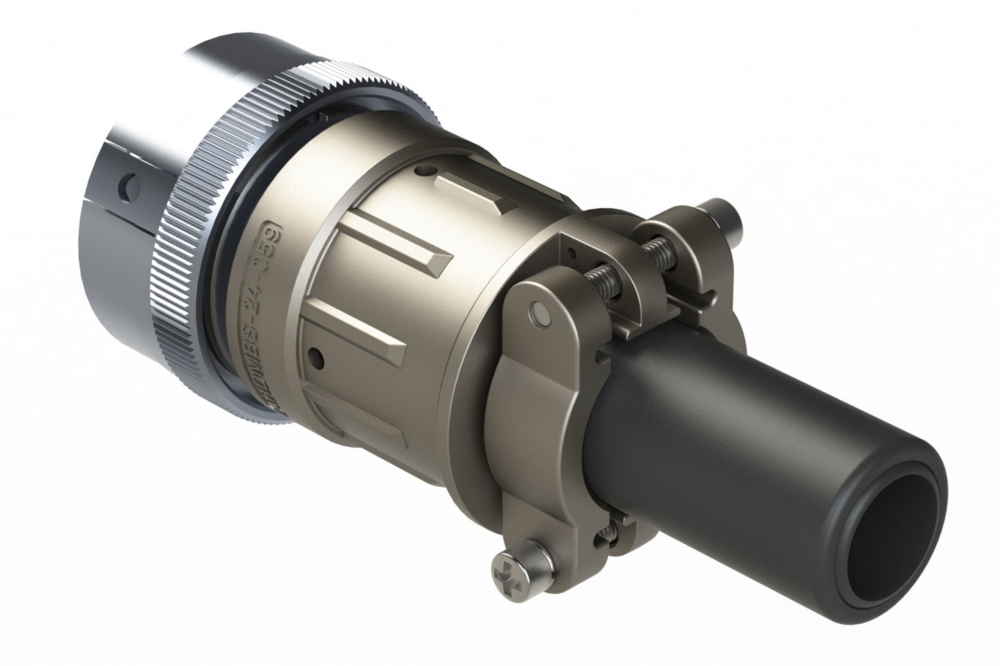 AHDBM06-24-91SR16-059 9 Position ISOBUS Plug Kit, Shell Size 24, Socket, Reduced Seal, Wide Thread Adapter (WTA), Cable Clamp Backshell, Break-Away. Note: Use (Size 8) PN# AT62-203-08141-16 contacts for 6AWG/16mm² applications