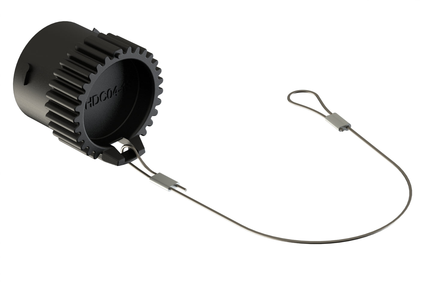 AHDC04-18-T Protective Cap for Plugs, with Cord, Size 18