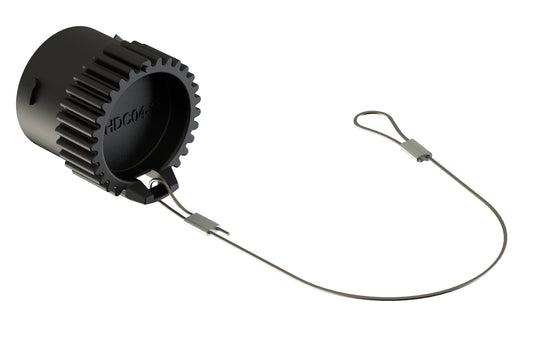 AHDC04-18-T Protective Cap for Plugs, with Cord, Size 18