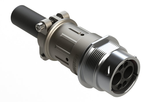 AHDM04-18-06PN-C030-059 2 Position Receptacle Kit, Shell Size 18, Pin, Shell Size 18, Wide Thread, Cable Clamp Backshell