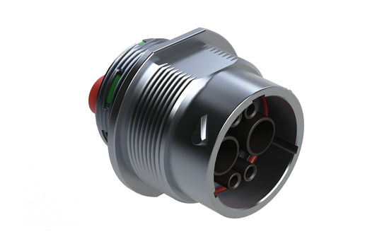 AHDM04-18-06SN-C030 2 Position Receptacle, Socket, Shell Size 18, Wide Thread. HD34-18-6SN-C030