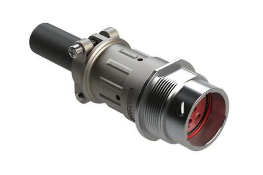 AHDM04-18-08PN-059 8 Position Receptacle Kit, Shell Size 18, Pin, Standard Seal, Wide Thread, Cable Clamp Backshell. HD34-18-8PN-059