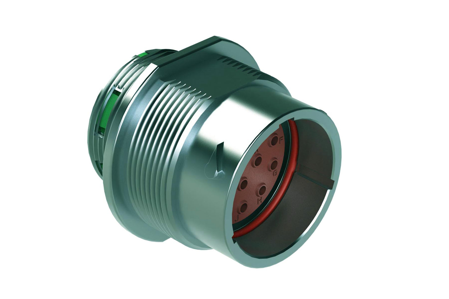 AHDM04-18-14PN 14 Position Receptacle, Pin, Shell Size 18, Standard Seal, Wide Thread. HD34-18-14PN