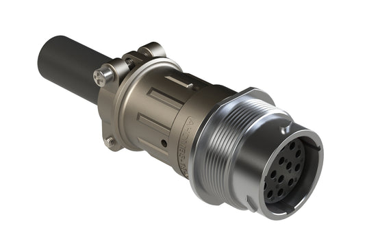 AHDM04-18-14SR-059 14 Position Receptacle Kit, Socket, Shell Size 18, Reduced Diameter Seal, Wide Thread, Cable Clamp Backshell. HD34-18-14SE-059