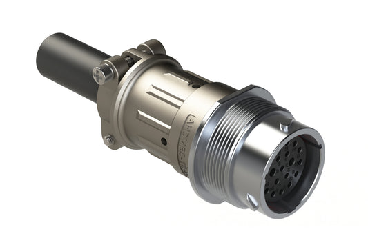 AHDM04-18-20SN-059 20 Position Receptacle Kit, Shell Size 18, Socket, Standard Seal, Wide Thread, Cable Clamp Backshell. HD34-18-20SN-059