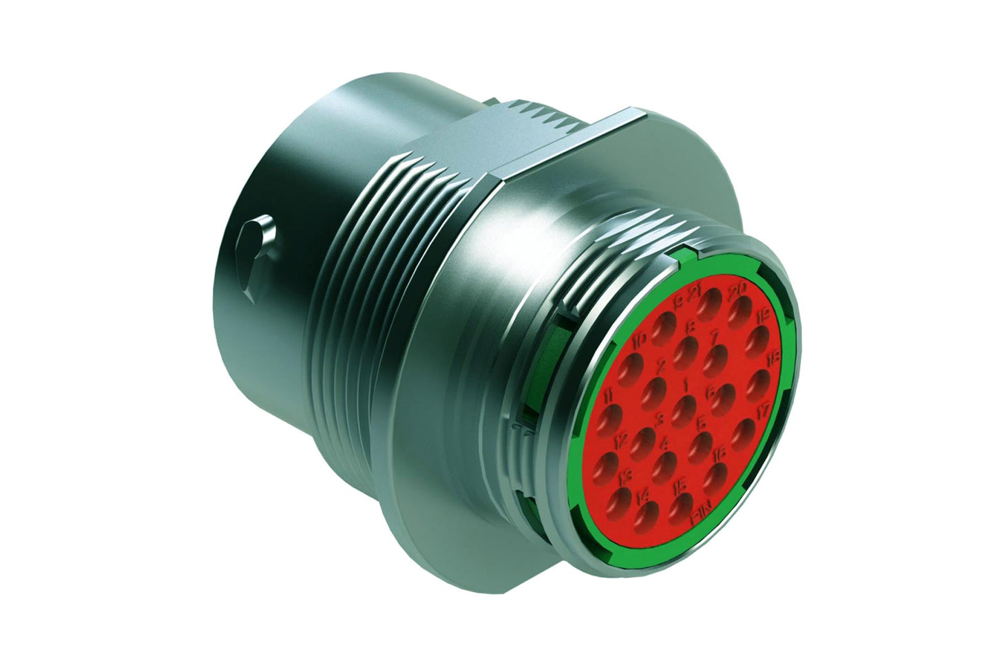 AHDM04-18-21PN 21 Position Receptacle, Pin, Shell Size 18, Standard Seal, Wide Thread. HD34-18-21PN