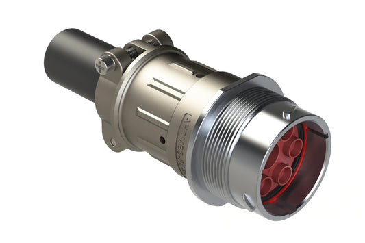 AHDM04-24-07PN-059 7 Position Receptacle Kit, Pin, Shell Size 24, Standard Seal, Wide Thread, Cable Clamp Backshell. HD34-24-07PN-059