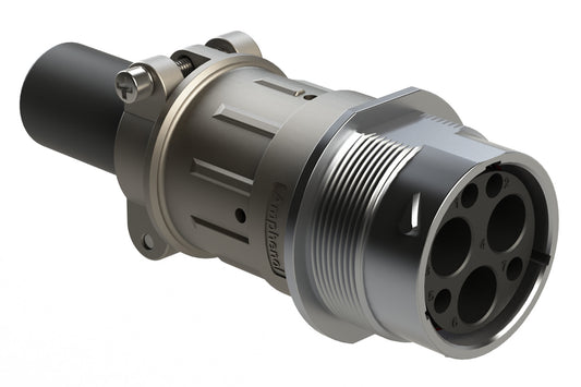 AHDM04-24-07PN-CL22-059 7 Position Receptacle Kit, Pin, Shell Size 24, Standard Seal, Wide Thread, Cable Clamp Backshell