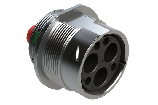 AHDM04-24-07PN-CL22 7 Position, Receptacle, Pin, Shell Size 24, Normal Seal, Wide Thread