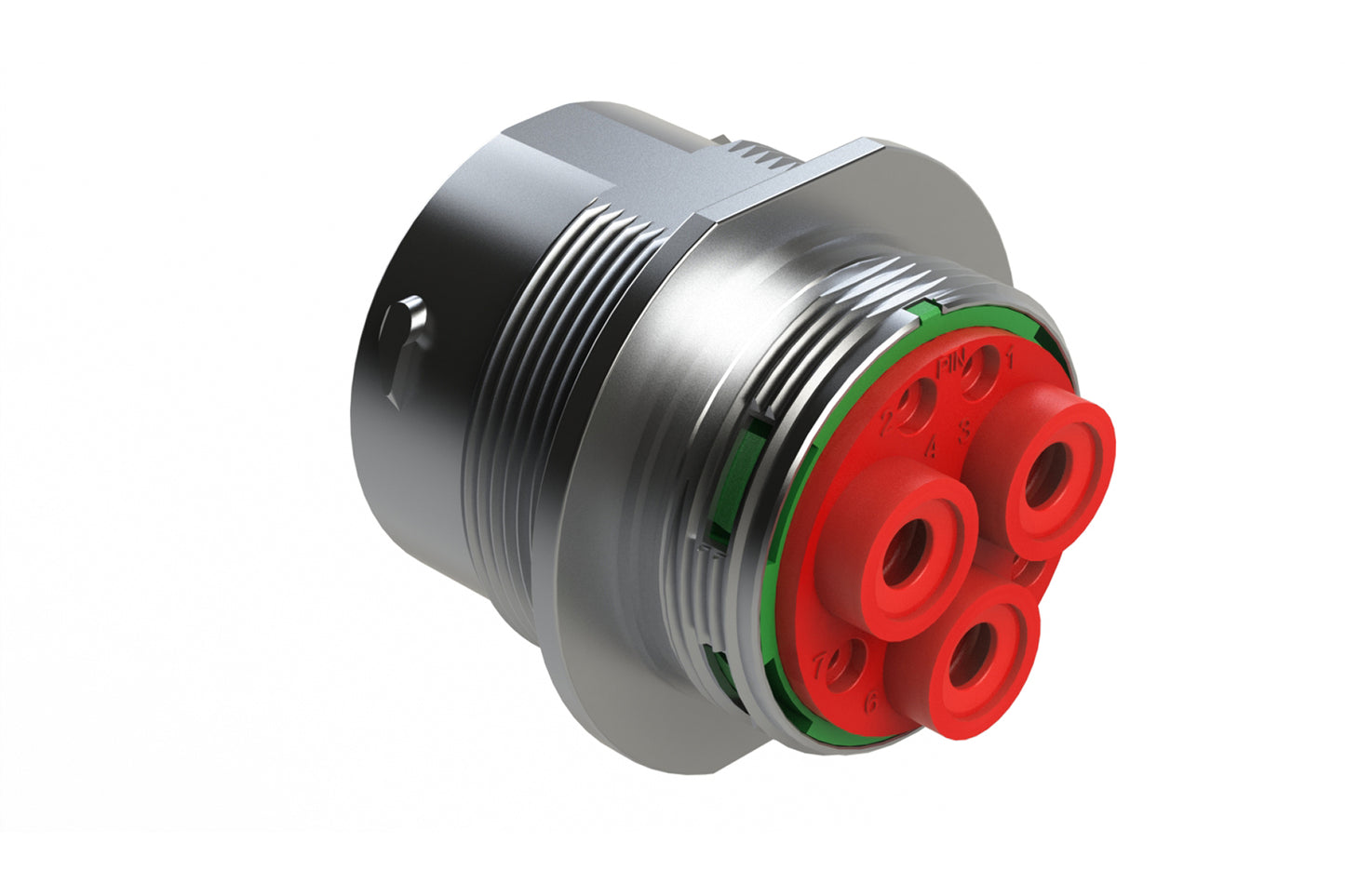 AHDM04-24-07PN-CL22 7 Position, Receptacle, Pin, Shell Size 24, Normal Seal, Wide Thread