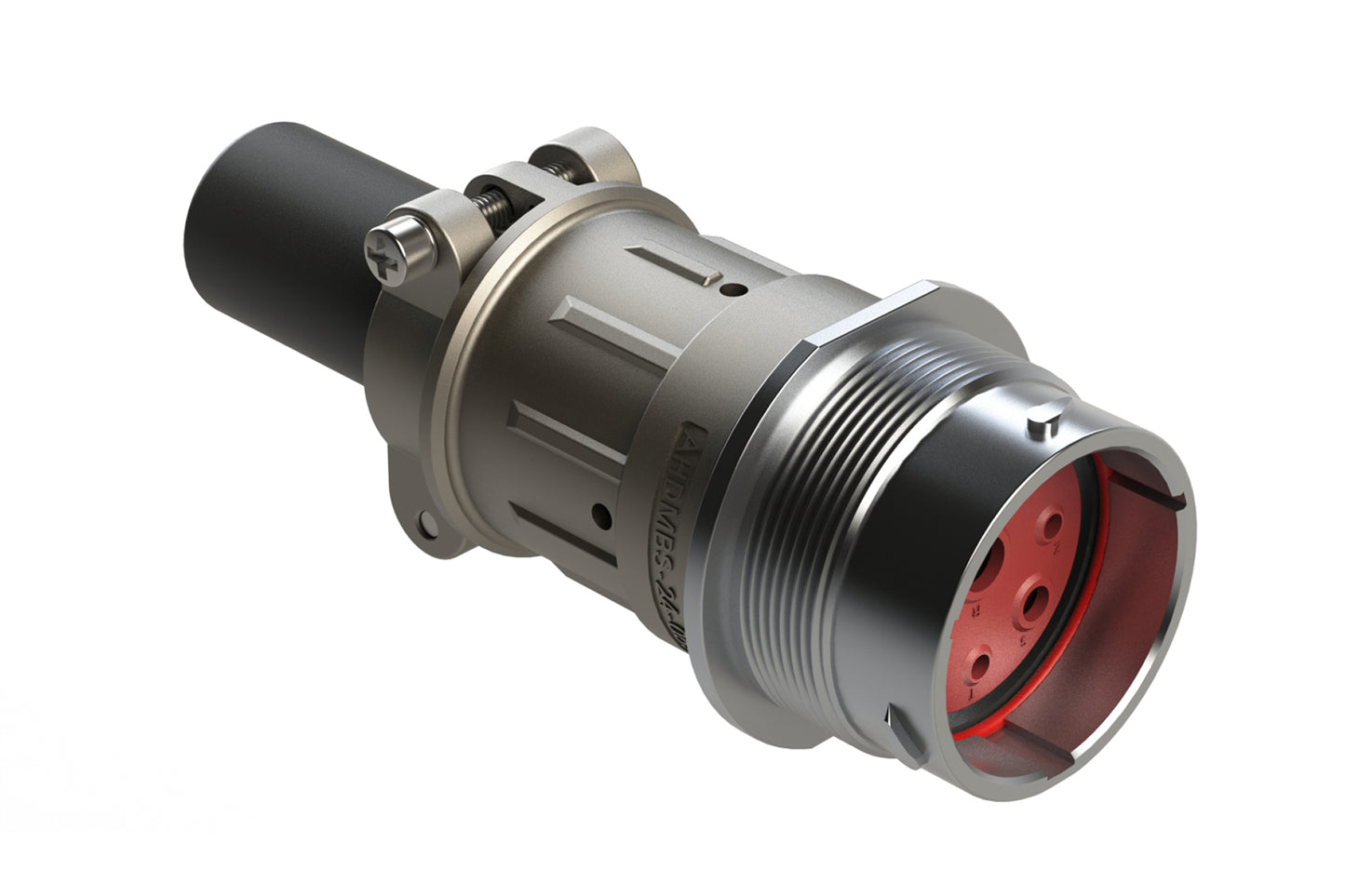 AHDM04-24-09PR-059 9 Position Receptacle Kit, Pin, Shell Size 24, Reduced Diameter Seal, Wide Thread, Cable Clamp Backshell. HD34-24-09PE-059