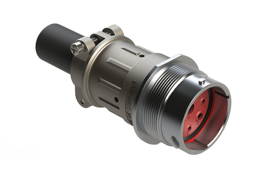 AHDM04-24-09PR-059 9 Position Receptacle Kit, Pin, Shell Size 24, Reduced Diameter Seal, Wide Thread, Cable Clamp Backshell. HD34-24-09PE-059