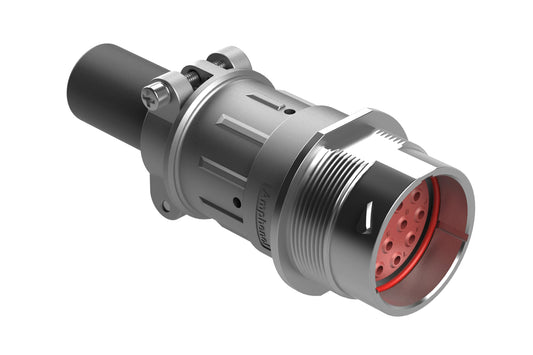 AHDM04-24-16PN-059 16 Position Receptacle Kit, Shell Size 24, Pin, Standard Seal, Wide Thread, Cable Clamp Backshell. HD34-24-16PN-059