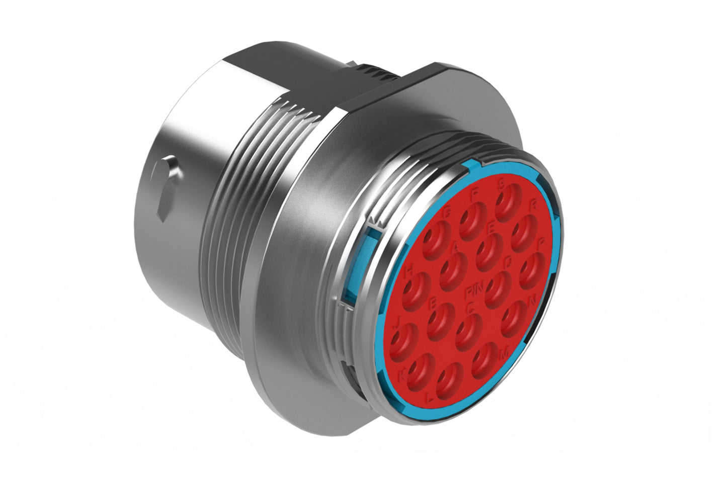 AHDM04-24-16PR 16 Position Receptacle Kit, Shell Size 24, Pin, Reduced Diameter Seal, Wide Thread. HD34-24-16PE