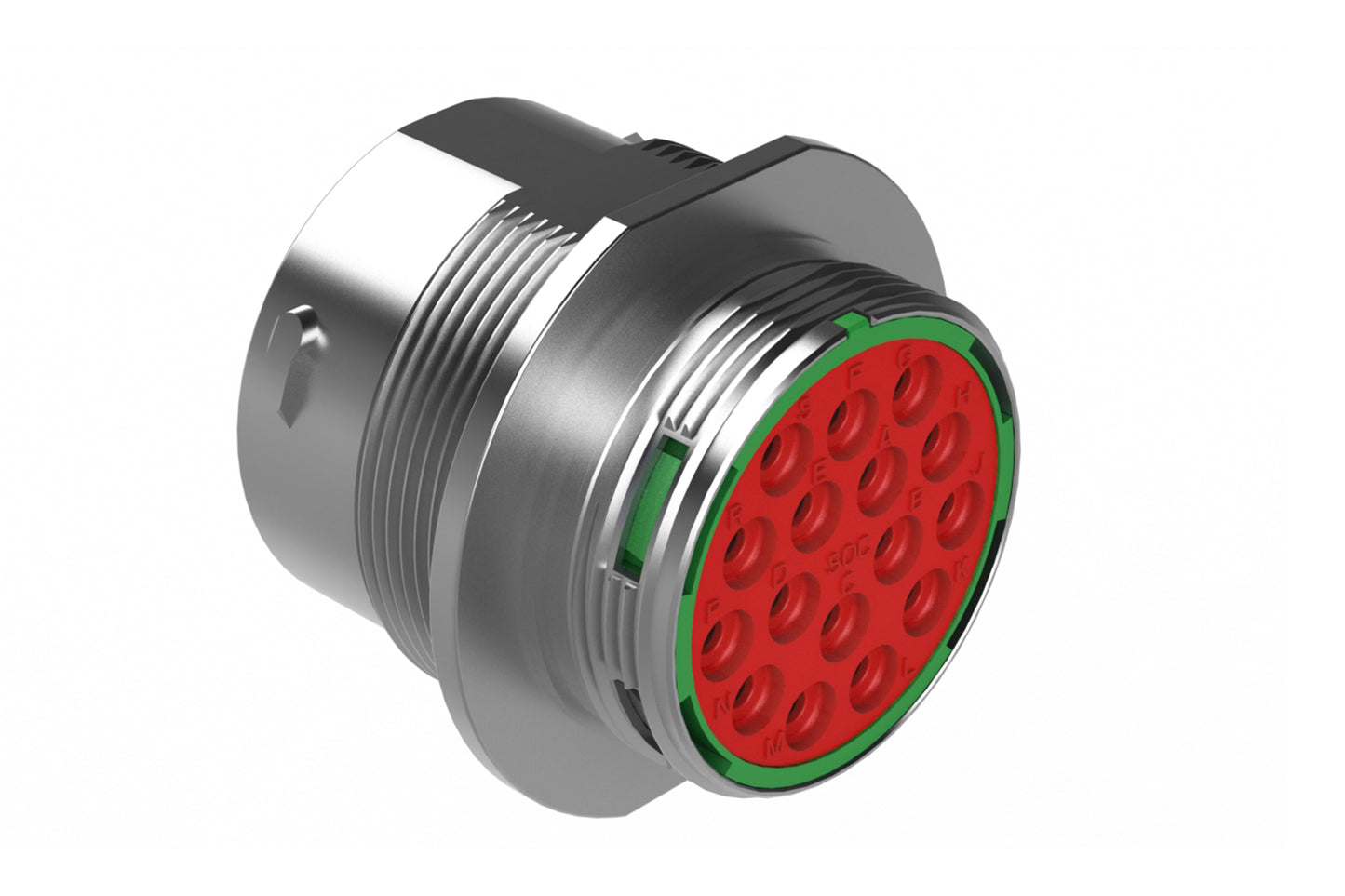 AHDM04-24-16SN 16 Position Receptacle Kit, Shell Size 24, Socket, Standard Seal, Wide Thread. HD34-24-16SN