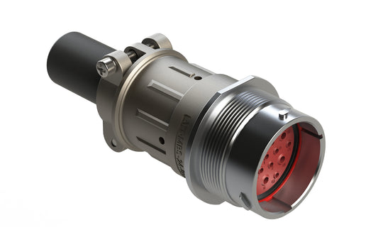 AHDM04-24-19PR-059 19 Position Receptacle Kit, Shell Size size 24, Pin, Reduced Diameter Seal, Wide Thread, Cable Clamp Backshell. HD34-24-19PE-059