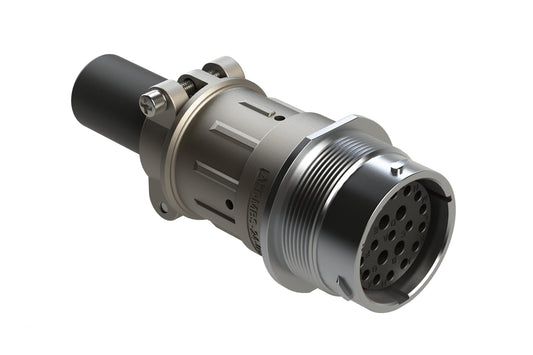 AHDM04-24-21SR-059 21 Position Receptacle Kit, Shell Size 24, Socket, Reduced Diameter Seal, Wide Thread, Cable Clamp Backshell. HD34-24-21SE-059