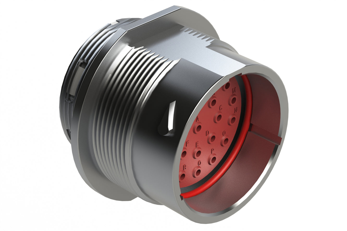 AHDM04-24-23PT 23 Position Receptacle, Pin, Shell Size 24, Metal, Thin Diameter Seal (Grey Adapter), AHDM. HD34-24-23PT