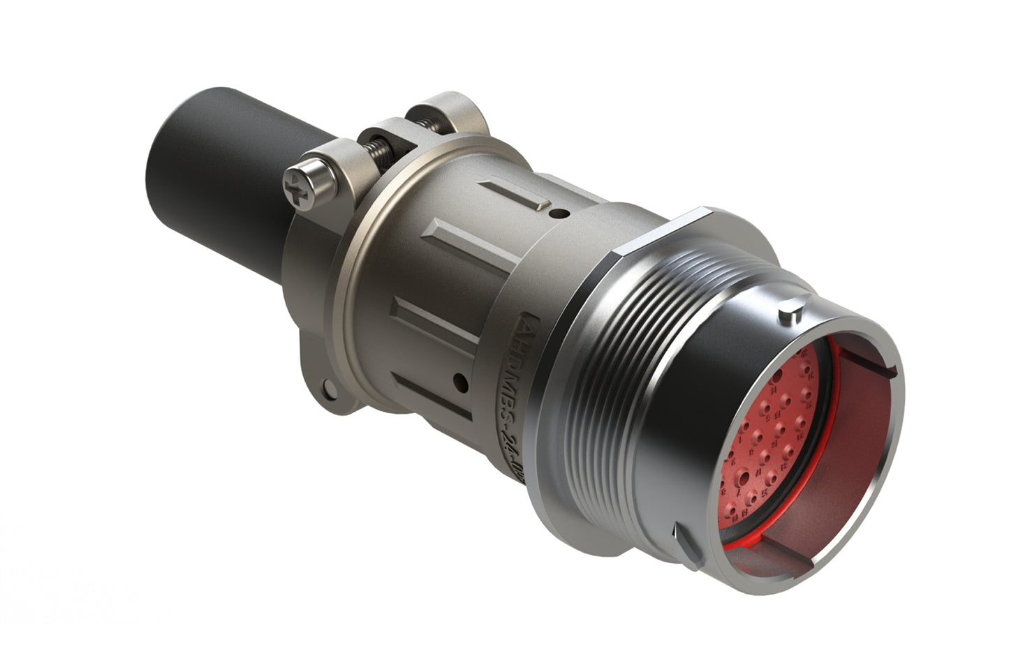 AHDM04-24-35PR-059 35 Position Receptacle Kit, Shell Size 24, Pin, Reduced Diameter Seal, Wide Thread, Cable Clamp Backshell. HD34-24-35PE-059