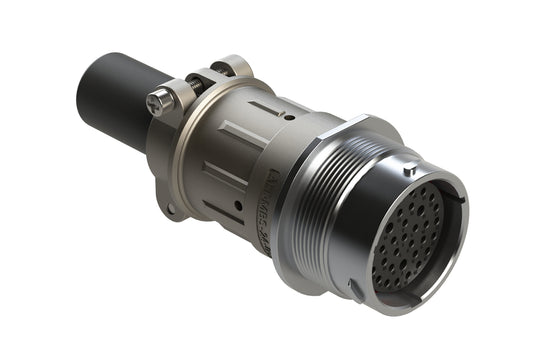 AHDM04-24-35SR-059 35 Position Receptacle Kit, Shell Size 24, Socket, Reduced Diameter Seal, Wide Thread, Cable Clamp Backshell. HD34-24-35SE-059