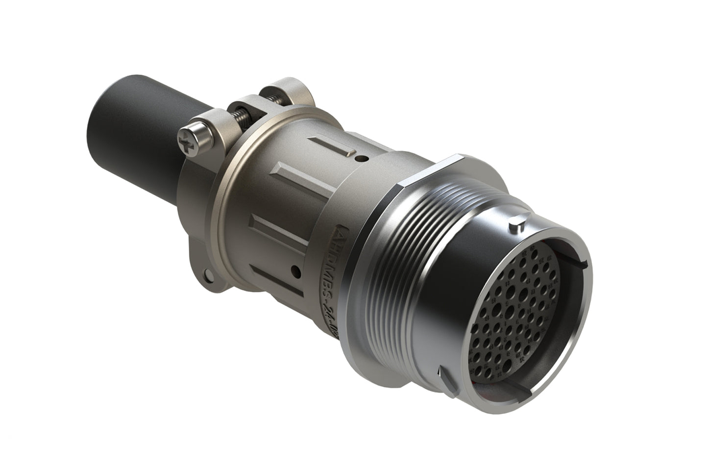 AHDM04-24-47SR-059 47 Position Receptacle Kit, Shell Size 24, Socket, Reduced Diameter Seal, Wide Thread, Cable Clamp Backshell. HD34-24-47SE-059