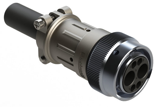 AHDM06-18-06PN-C030-059 2 Position Plug Kit, Shell Size 18, Pin, Wide Thread, Cable Clamp Backshell