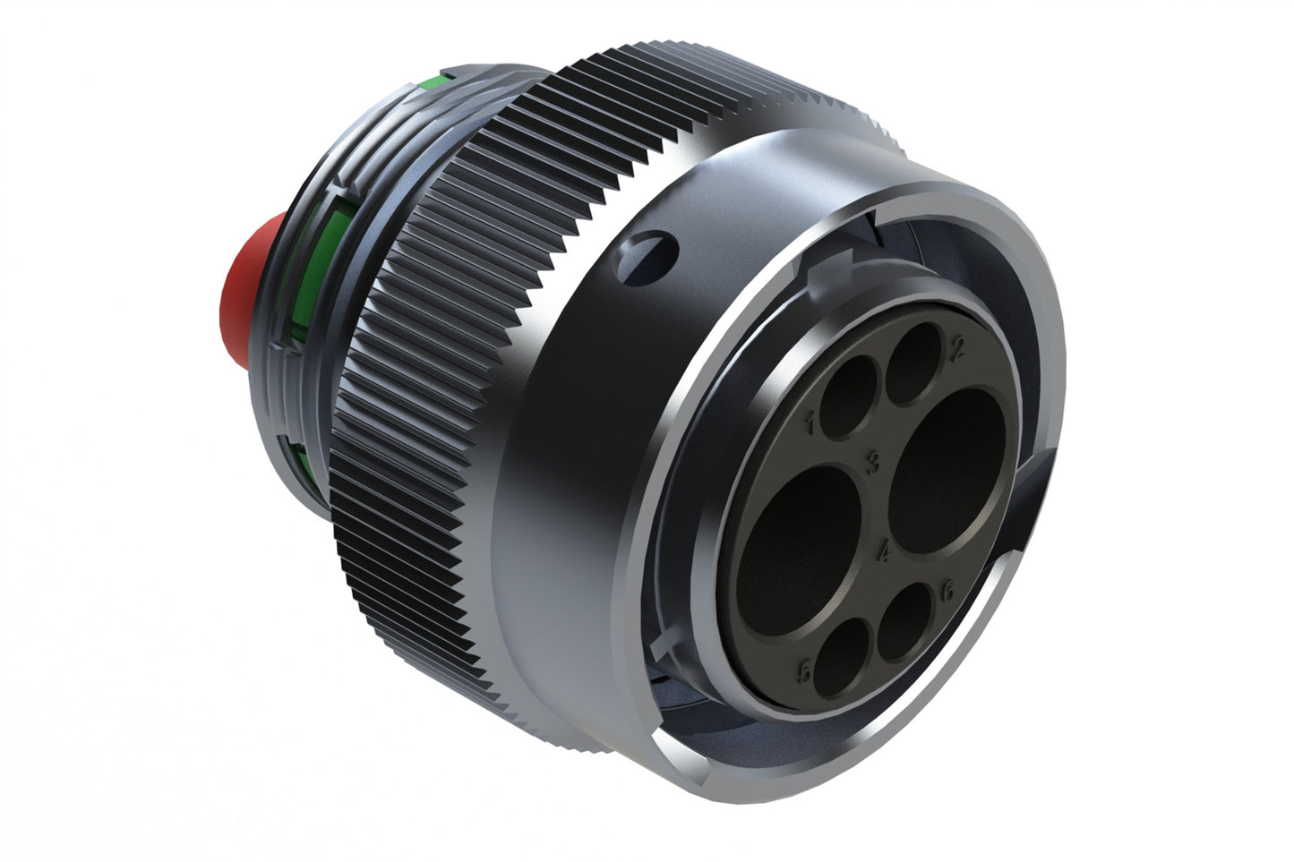 AHDM06-18-06PN 6 Position Plug, Pin, Shell Size 18, Wide Thread. HD36-18-6PN