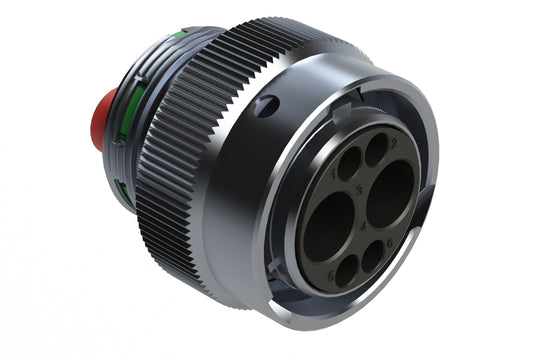 AHDM06-18-06PN 6 Position Plug, Pin, Shell Size 18, Wide Thread. HD36-18-6PN