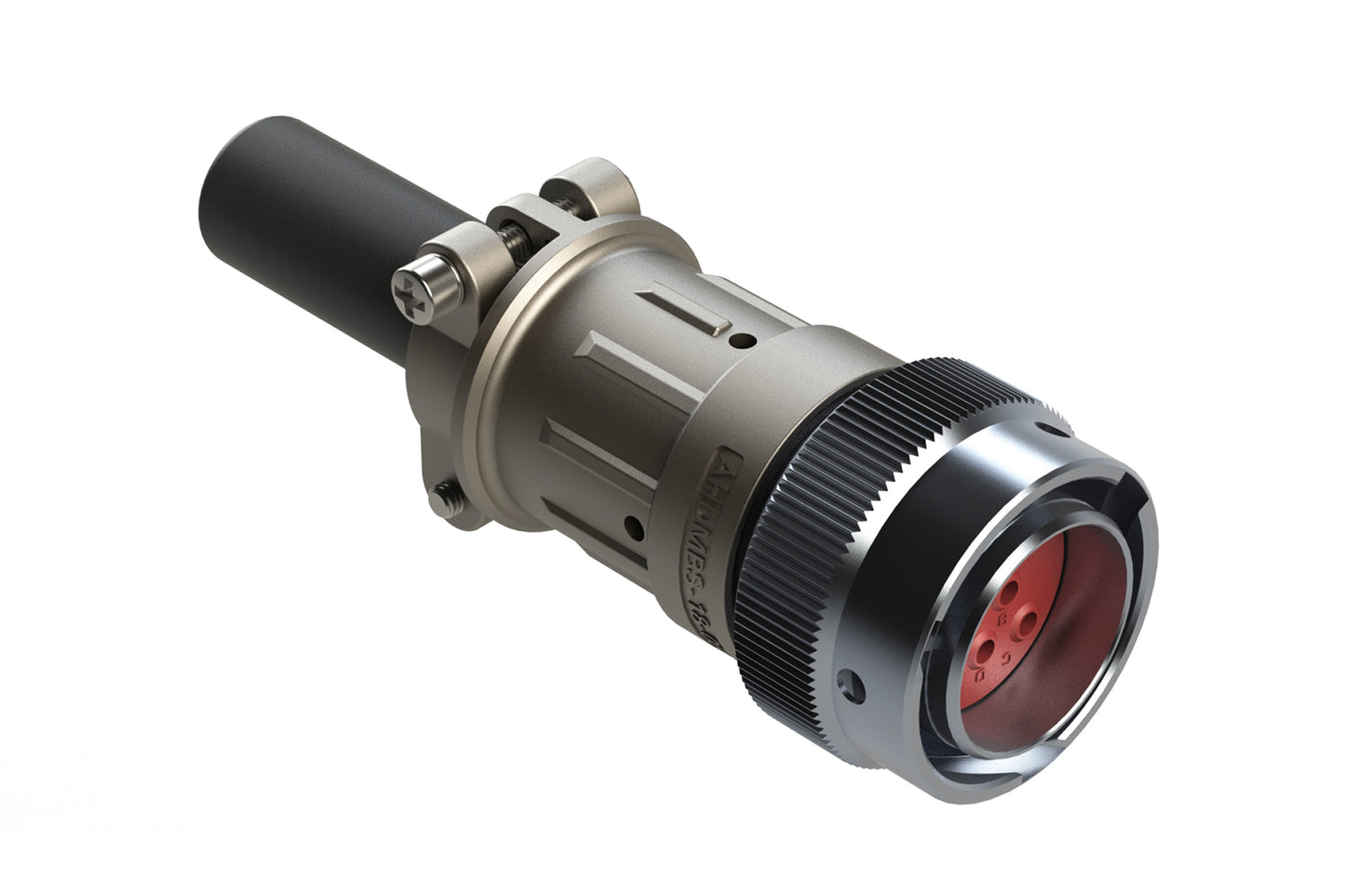 AHDM06-18-08PR-059 8 Position Plug Kit, Shell Size 18, Pin, Reduced Diameter Seal, Wide Thread, Cable Clamp Backshell. HD36-18-8PE-059