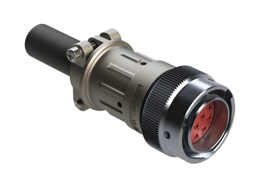 AHDM06-18-14PN-059 14 Position Plug Kit, Shell Size 18, 14 Position Pin, Standard Seal, Wide Thread, Cable Clamp Backshell. HD36-18-14PN-059