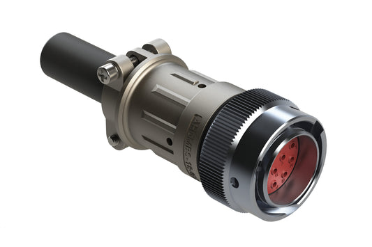 AHDM06-18-14PR-059 14 Position Plug Kit, Shell Size 18, Pin, Reduced Diameter Seal, Wide Thread, Cable Clamp Backshell. HD36-18-14PE-059