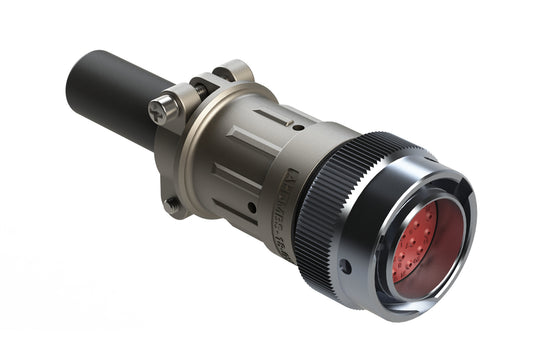 AHDM06-18-21PN-059 21 Position Plug Kit, Shell Size 18, Pin, Standard Seal, Wide Thread, Cable Clamp Backshell. HD36-18-21PN-059