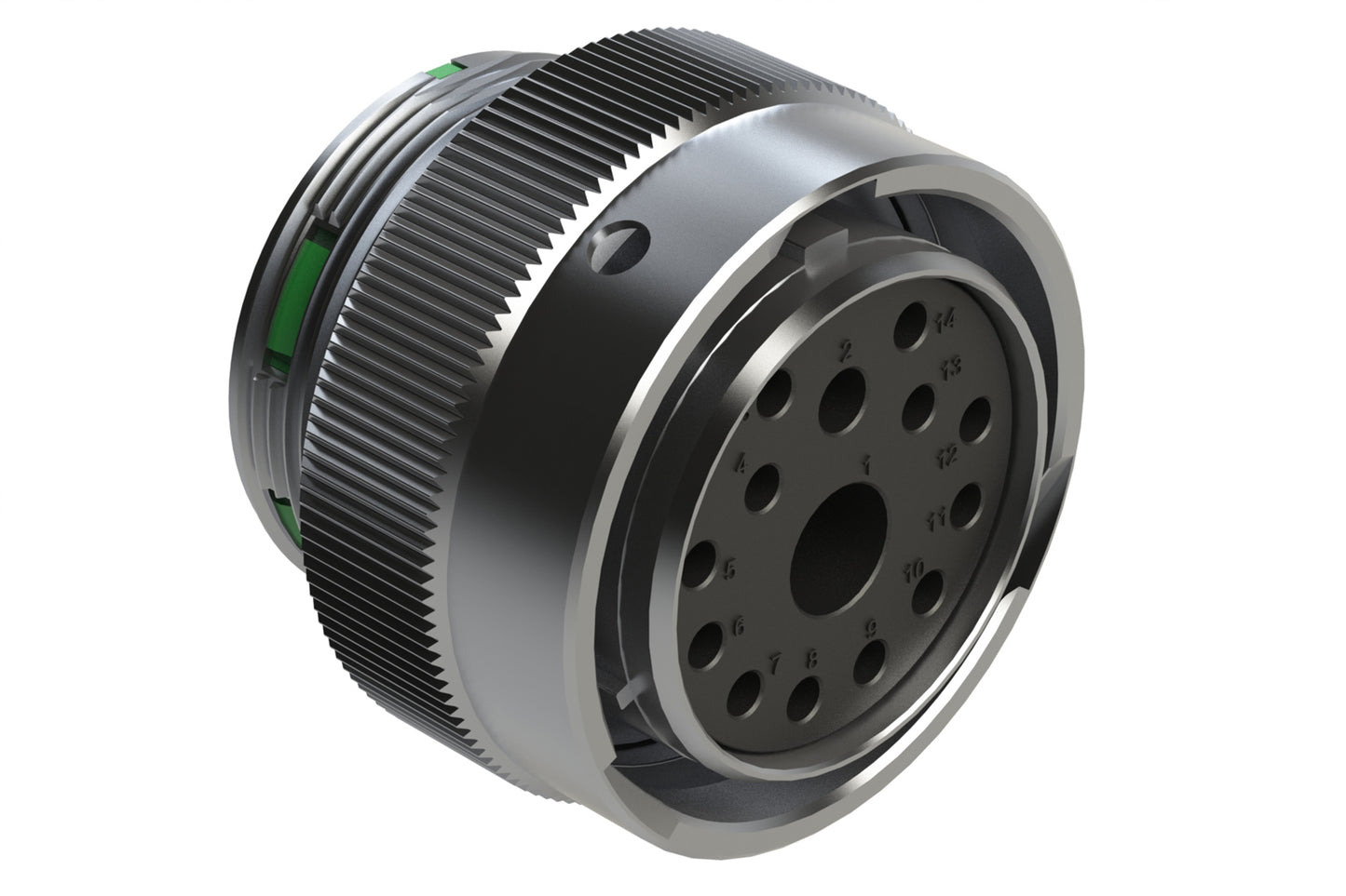 AHDM06-24-14SN 14 Position Plug, Socket, Shell Size 24, Normal Diameter Seal (Green Adapter). HD36-24-14SN