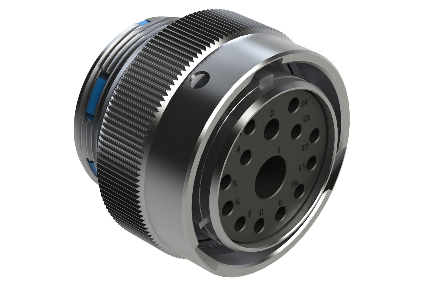 AHDM06-24-14SR 14 Position Plug, Socket, Shell Size 24, Reduced Diameter Seal (Blue Adapter). HD36-24-14SE