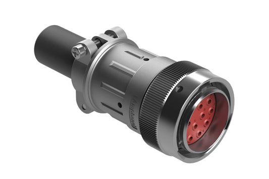 AHDM06-24-16PR-059 16 Position Plug Kit, Shell Size 24, Socket, Reduced Diameter Seal, Wide Thread, Cable Clamp Backshell. HD36-24-16PE-059